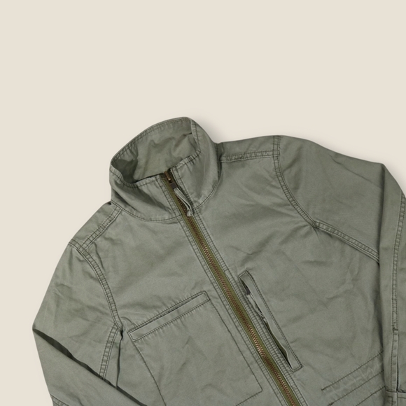 Madewell Jacket Women’s SZ XS Military Green Full Zip Four Pocket - Picture 2 of 9